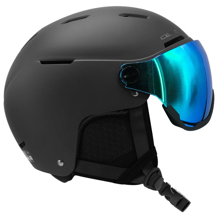 Cebe Casque visière Pixel Visor Black Blue Mirror Présentation