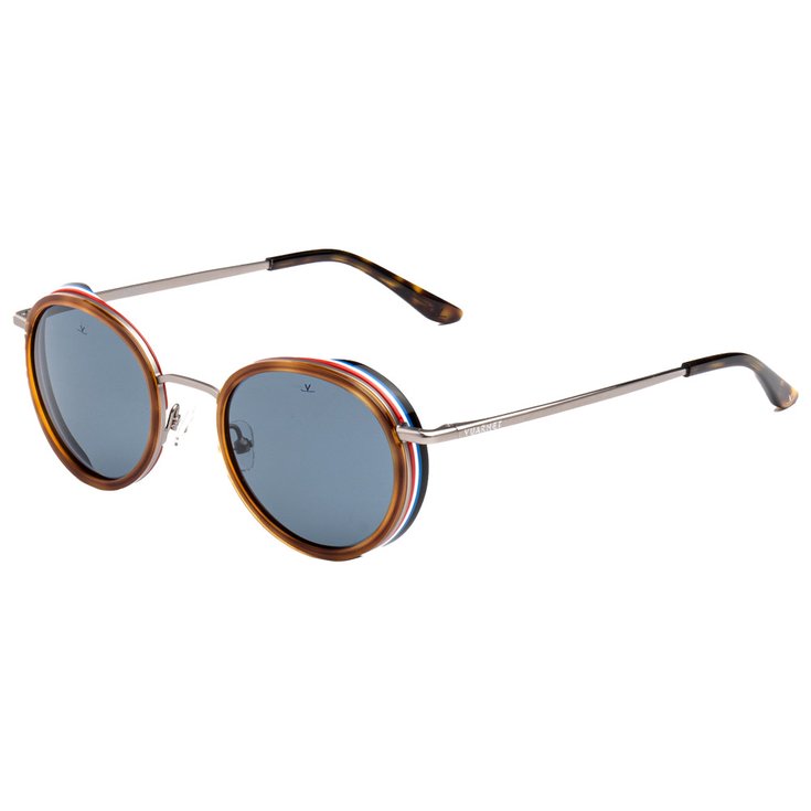 Vuarnet Lunettes de soleil Edge Simple Bridge Shiny Tortoise Blue Polar Présentation