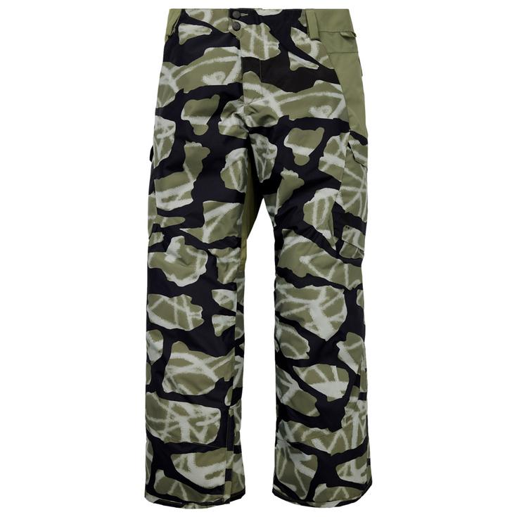 Burton Pantalon Ski Reserve 2L Pants Graffiti Camo Forest Moss Présentation