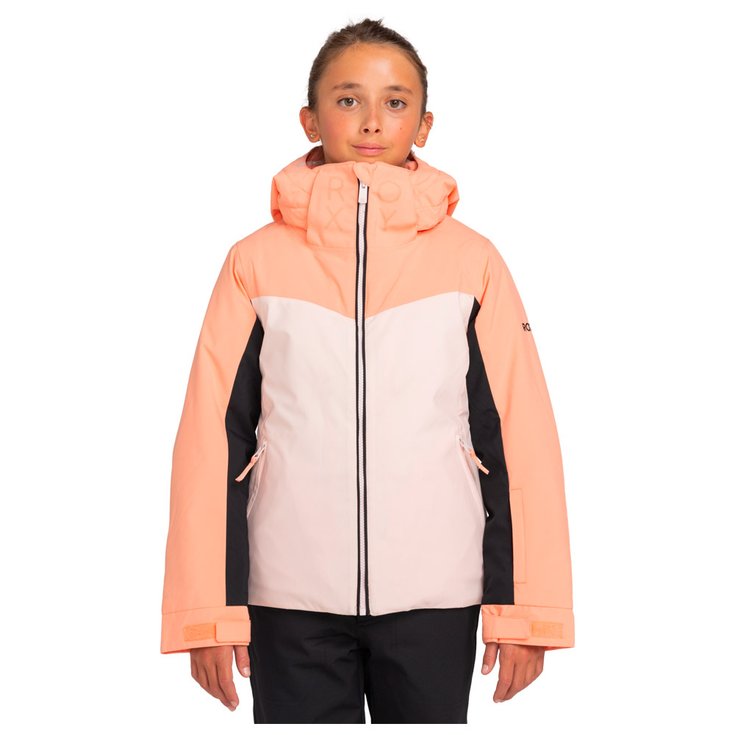 Roxy Blouson Ski Free Jet Block Girl Peach Pink Présentation