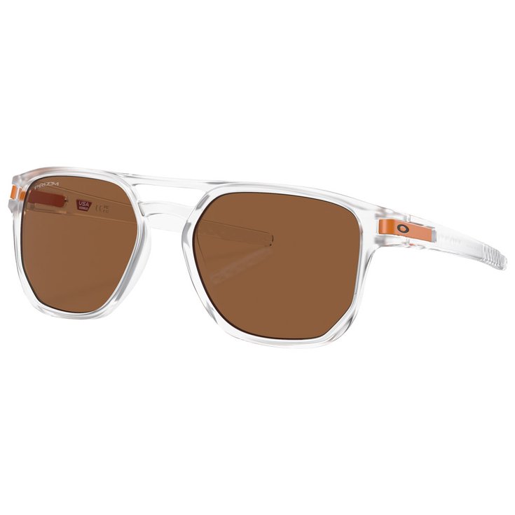 Oakley Lunettes de soleil Latch Beta Matte Clear Prizm Bronze Présentation