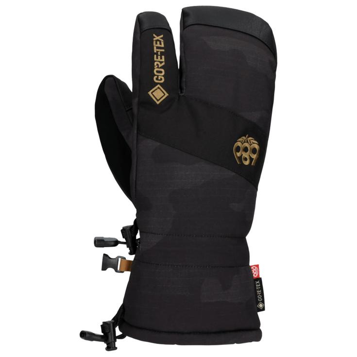 686 Moufles Gore-Tex Linear Trigger Mitt Black Camo Présentation