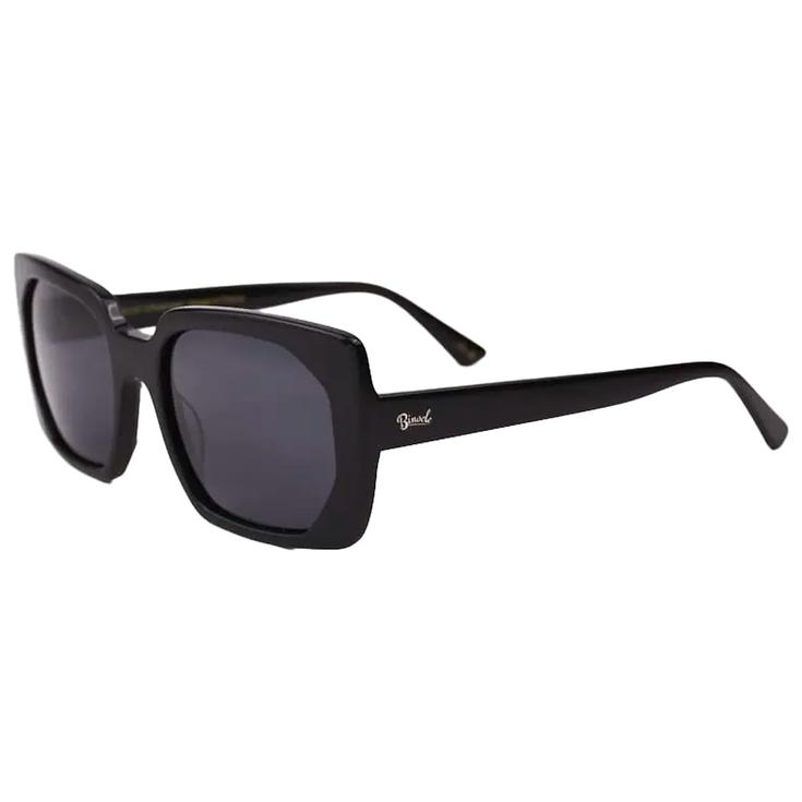 Binocle Eyewear Lunettes de soleil Petra Shiny Black Gradient Grey Polarized Présentation