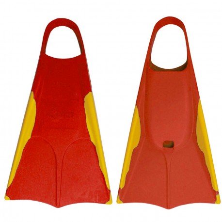 Orca Palmes Bodyboard Fins - Red / Gold Profil