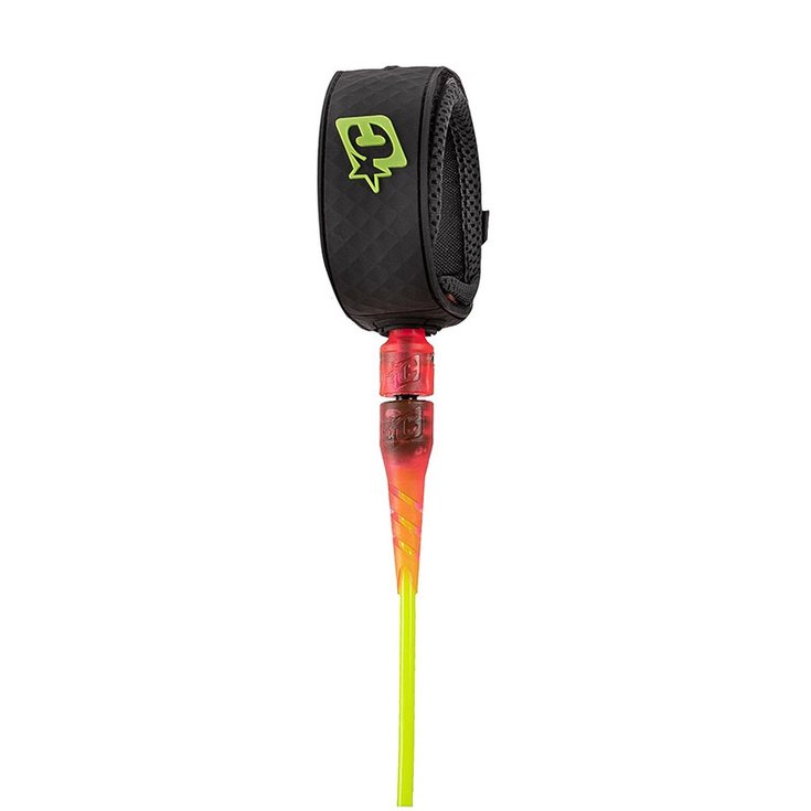 Creatures Leash Leash de surf Creatures Of Leisure Grom Lite 5 - Lime Pink - 5'0'' / 152 cm - Sans Profil