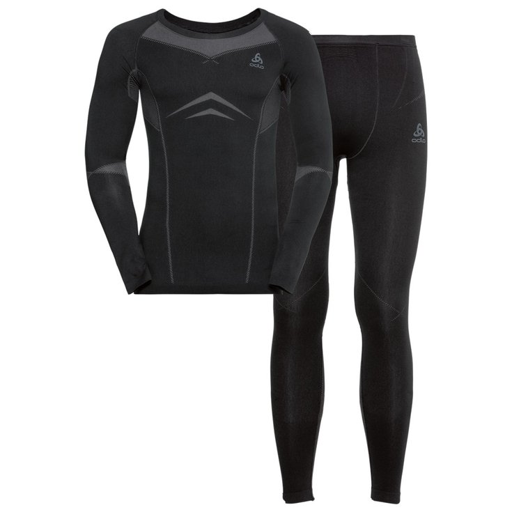 Odlo Sous-vêtement technique Fundamentals Performance Warm Black Odlo Graphite Grey Présentation