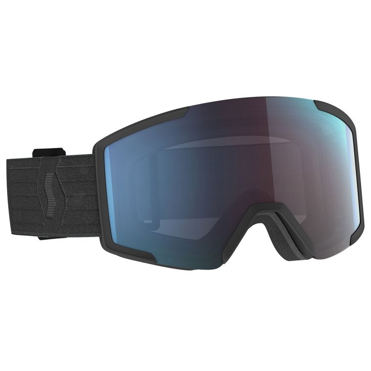 Scott Masque de Ski Shield Black Enhancer Blue Chrome Présentation