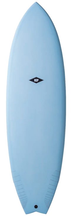 Nsp Planche Surf Protech Fish Sky Blue Côté