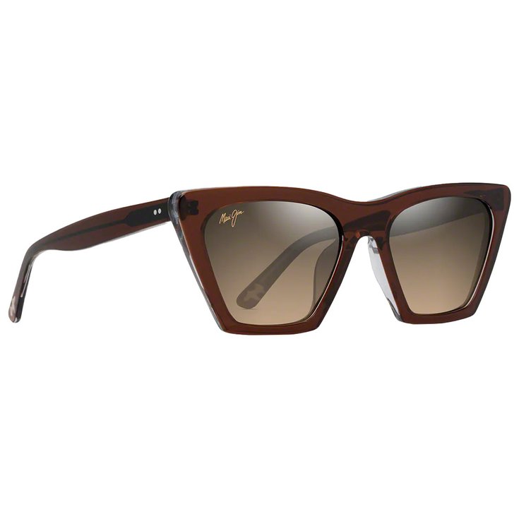 Maui Jim Lunettes de soleil Kini Kini Rootbeer Cristal Bronze Hcl Minéral Superthin Présentation