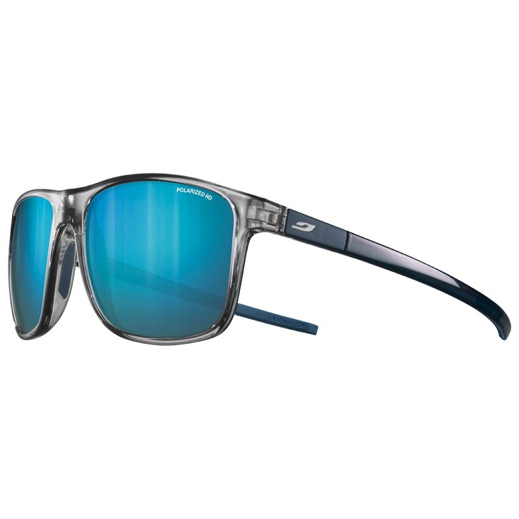 Julbo Lunettes de soleil The Streets Translucide Brillant Gris Bleu Spectron Hd 3 Polarized Présentation