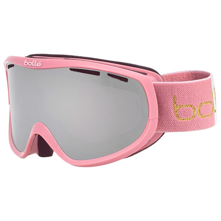 Bollé Masque de Ski Sierra Vintage Rose Shiny Black Chrome Présentation