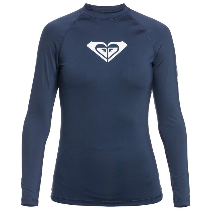 Roxy Top Manches Longues Whole Hearted Lycra Mood Indigo Présentation
