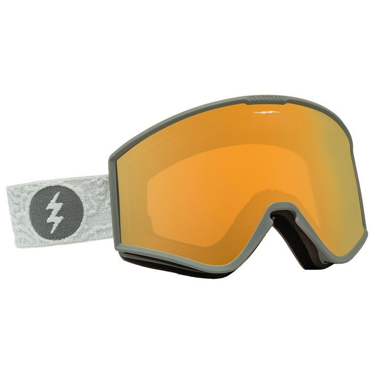 Electric Masque de Ski Kleveland Flood Smoke Gold Chrome + Yellow 