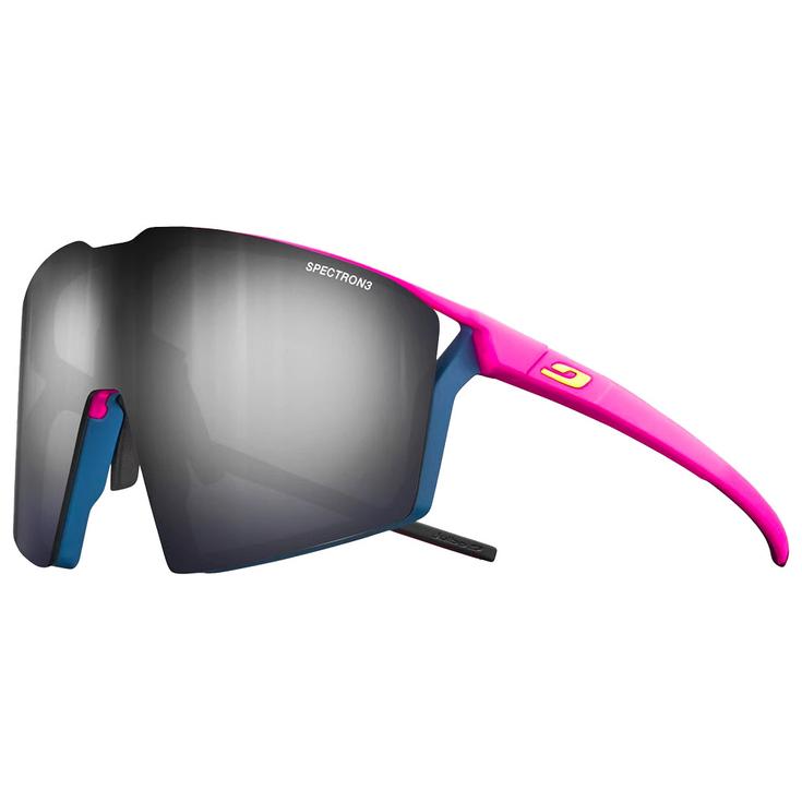 Julbo Lunettes de soleil Edge Rose Fluo Bleu Spectron 3 + Spectron 0 Présentation