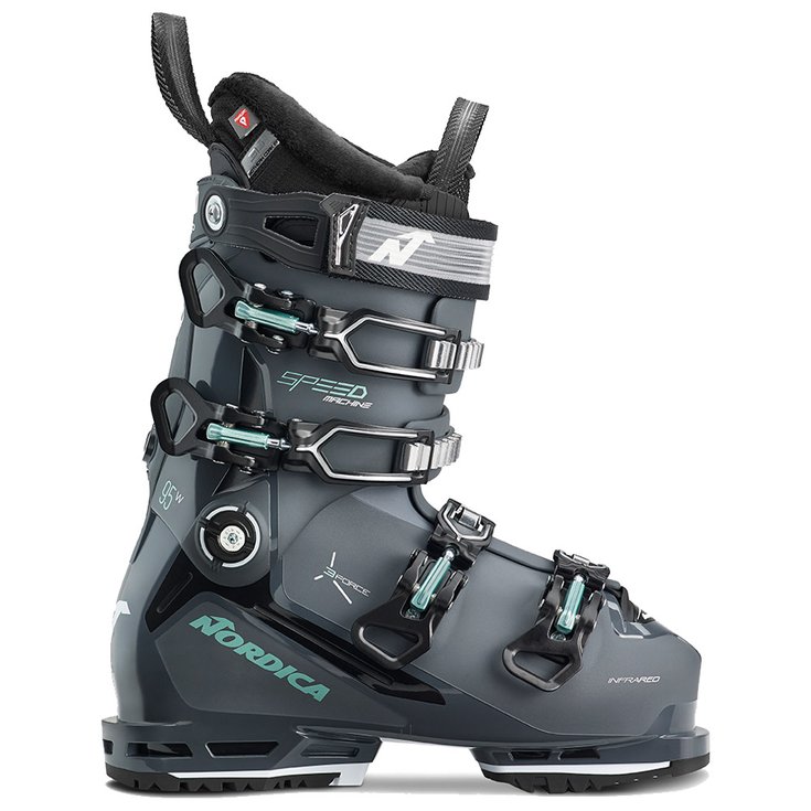 Nordica Chaussures de Ski Speedmachine 3 95 W Gw Anthracite Black Green Dos