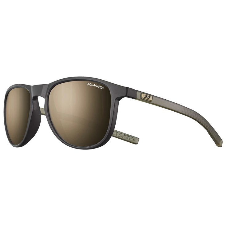 Julbo Lunettes de soleil Canyon Mat Noir Vert Army Translucide Spectron 3 Polarized Présentation