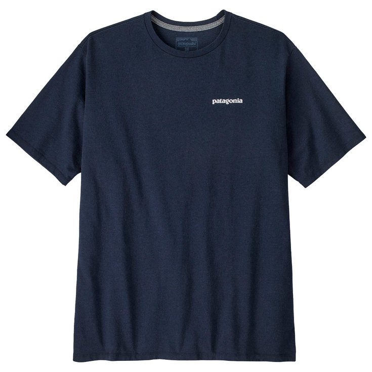 Patagonia Tee-shirt de rando P-6 Logo Responsibili-Tee New Navy Présentation