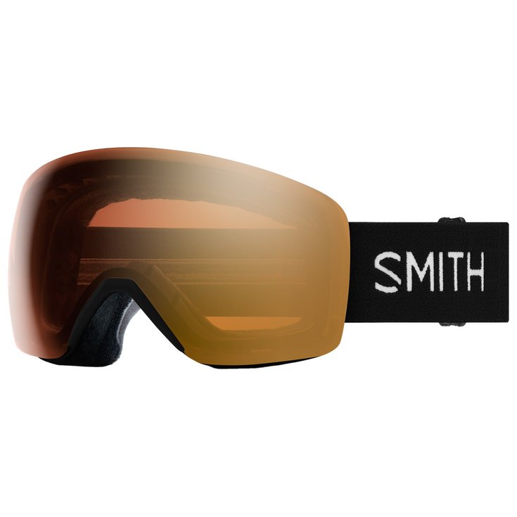 Smith Masque de Ski Skyline Black Chromapop Pro Photochromic Gold Mirror Présentation