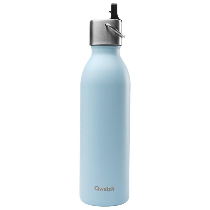 Qwetch Gourde Active 600 ml (Bouchon Sport) Matt Pastel Bleu Présentation