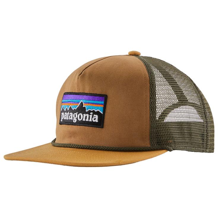 Patagonia Casquettes Airfarer Cap P-6 Logo Deer Brown Présentation