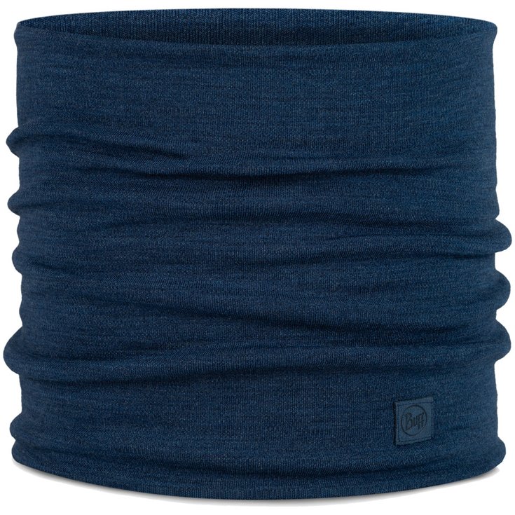 Buff Tour de cou Merino Heavyweight Neckwear Solid Night Blue Présentation