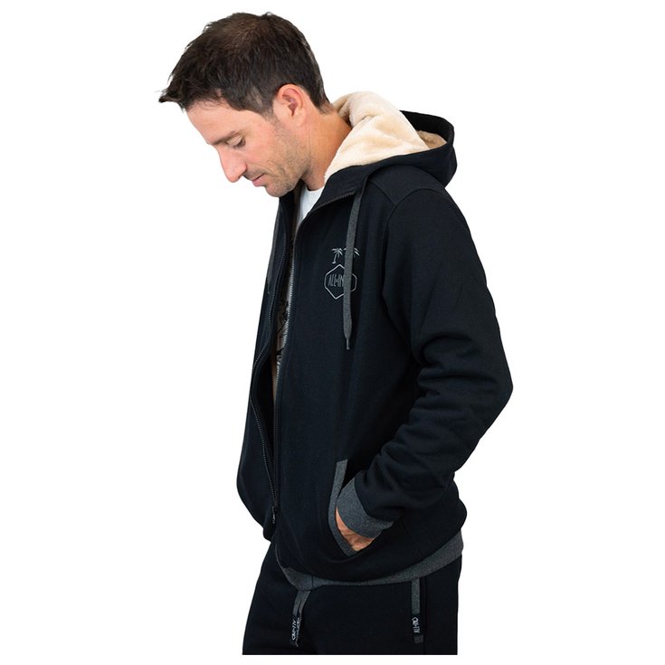 All-In Sweat Hoodie Plush Black Présentation
