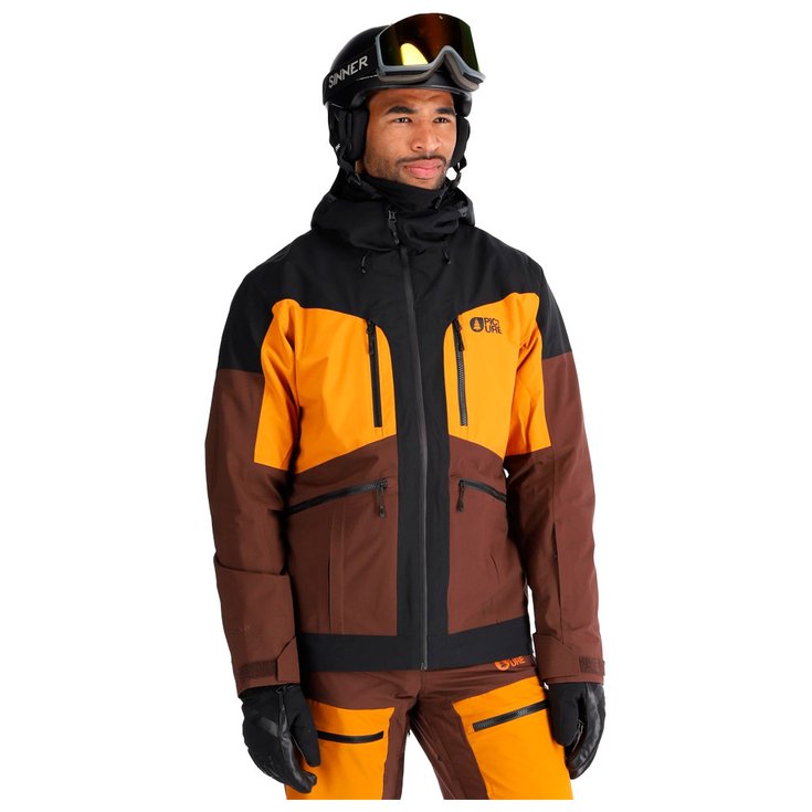 Picture Blouson Ski Naikoon Jacket Black Chicory Honey Présentation