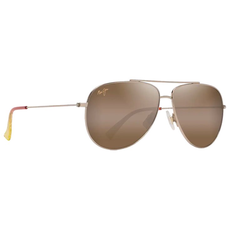 Maui Jim Lunettes de soleil Hauoli Doré Clair Brillant Orange Jaune Bronze Hcl MauiPure Présentation