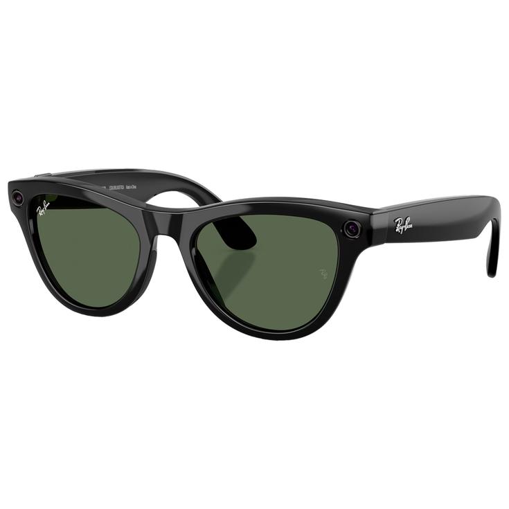 Ray Ban Lunettes de soleil Meta Skyler Gen 2 Shiny Black Green G-15 Présentation