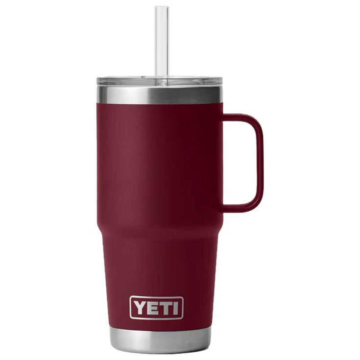 Yeti Mug Rambler 25 Oz Straw Mug Vine Red Présentation