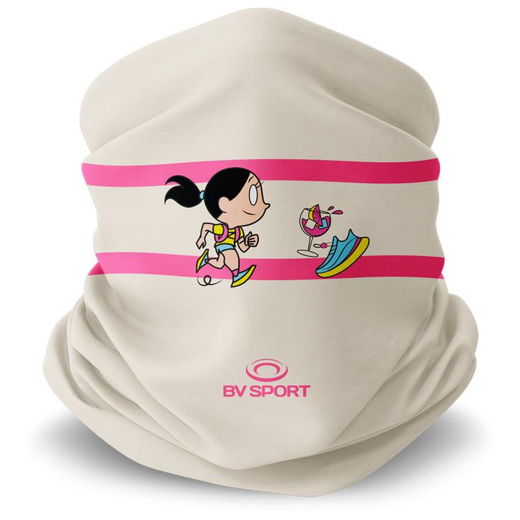 Bv Sport Tour de cou Foulard Original Collector Des Bosses Et Des Bulles RunTonic Beige Présentation