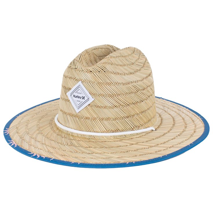 Hurley Chapeaux Women Diamond Straw Hat Mystic Navy White Présentation