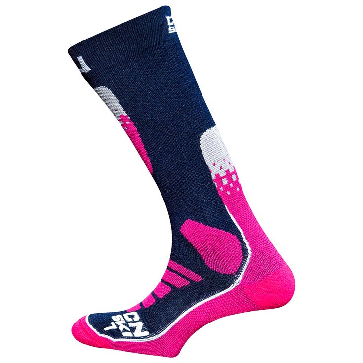 Curlynak Chaussettes Ski Explore Women Noir Rose Présentation