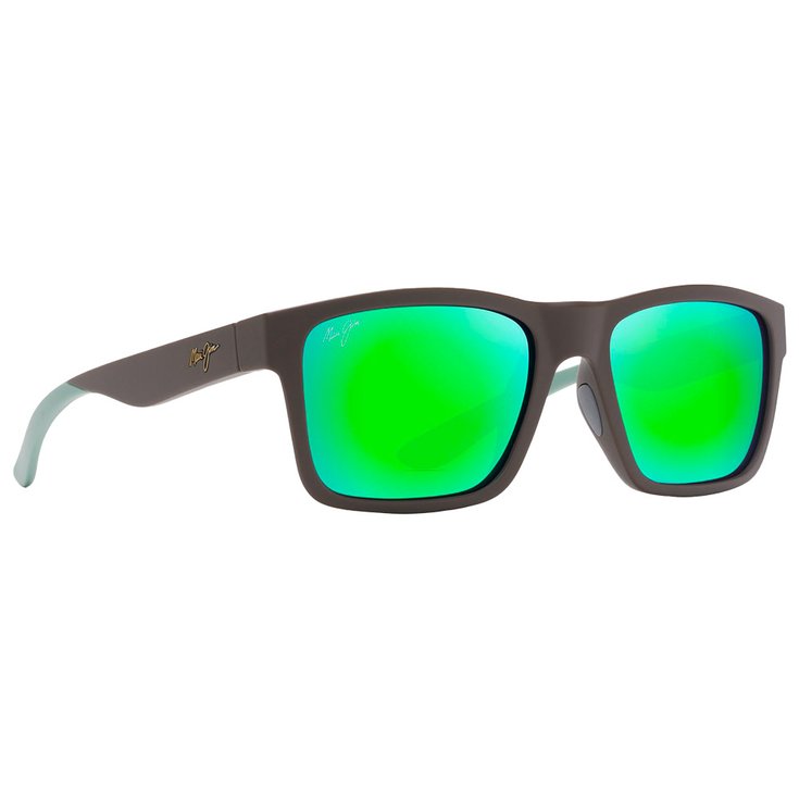 Maui Jim Lunettes de soleil The Flats Marron Menthe MauiGreen Mineral Superthin Présentation