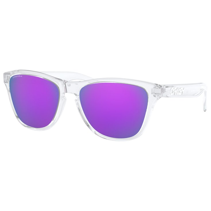 Oakley Lunettes de soleil Frogskins Xs Polished Clear Prizm Violet Présentation