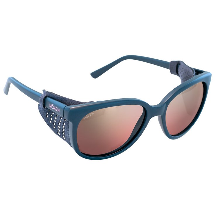 Moken Vision Lunettes de soleil Lina Blue Pink Cat.3 Polarized Présentation