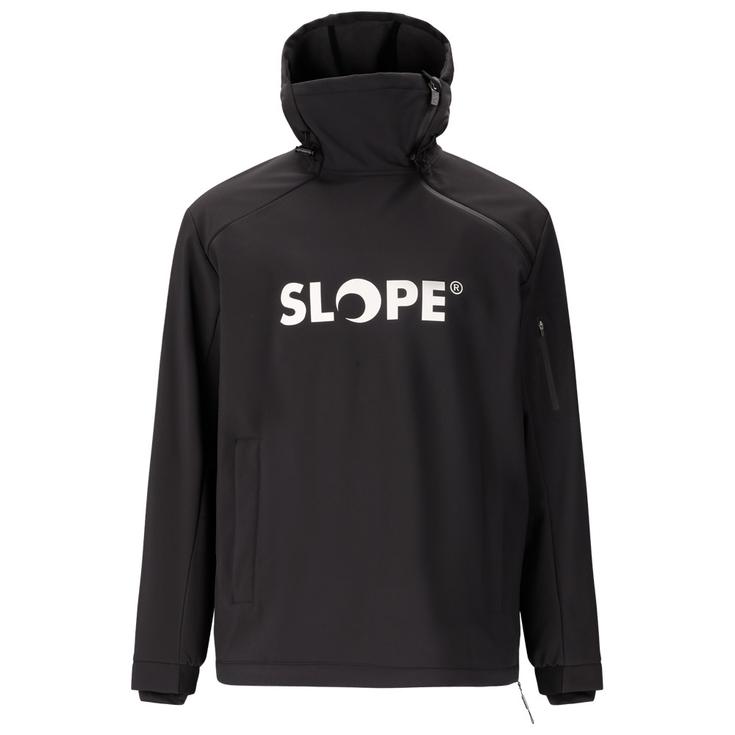 Slope Blouson Ski Fletcher M's Softshell Hoodie Black Présentation