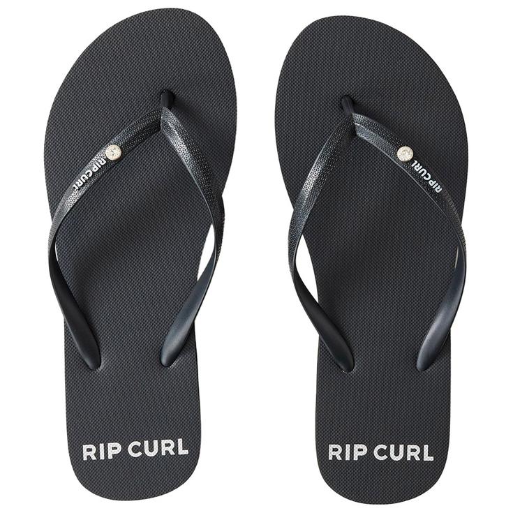 Rip Curl Tongs Premium Surf Bloom Open Black Présentation