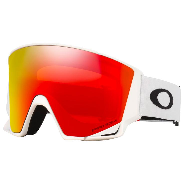 Oakley Masque de Ski Flow Scape L Matte White Prizm Torch Iridium + Prizm Iced Iridium Présentation