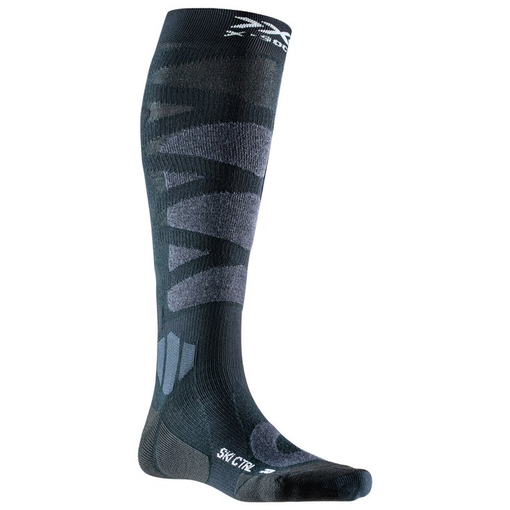 X Socks Chaussettes Ski Control 4.0 Black Night Pearl Grey Présentation