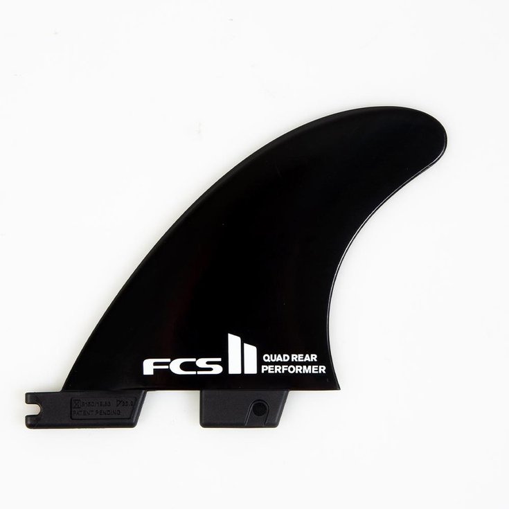 Fcs Ailerons Surf Dérives arrière Quad Surf Performer Black - FCSII - 2 Dérives - Medium Profil