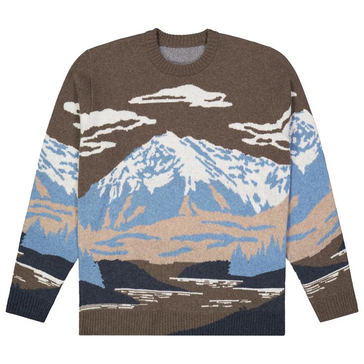 Picture Pull Gibow Knit Sweater Cloudy Landscape Men Présentation
