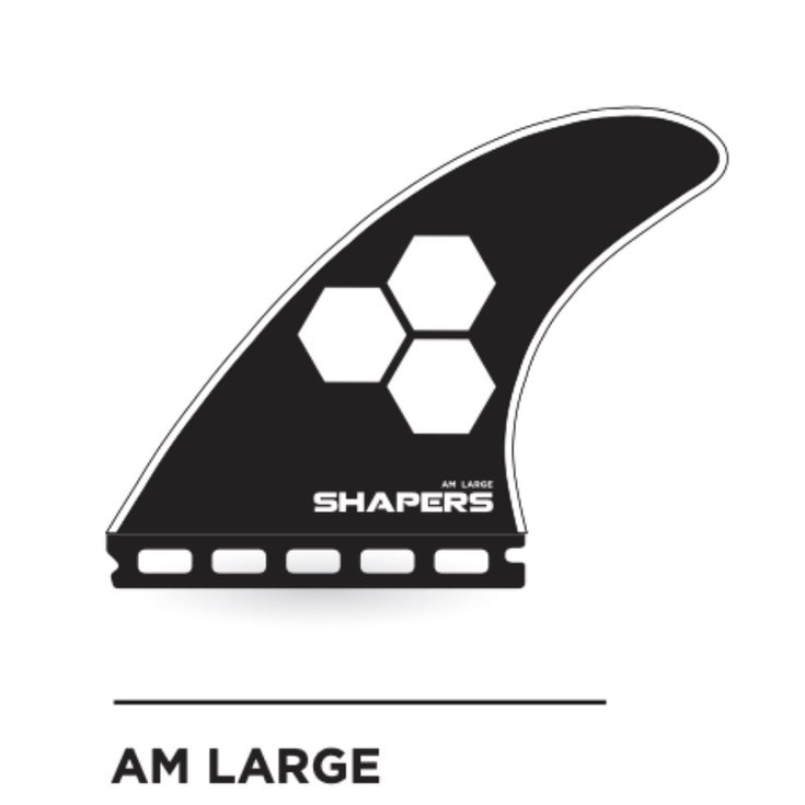 Shapers Ailerons Surf AM ProGlass - Single Tab - 3 Dérives - Large / 75 - 95kgs Présentation