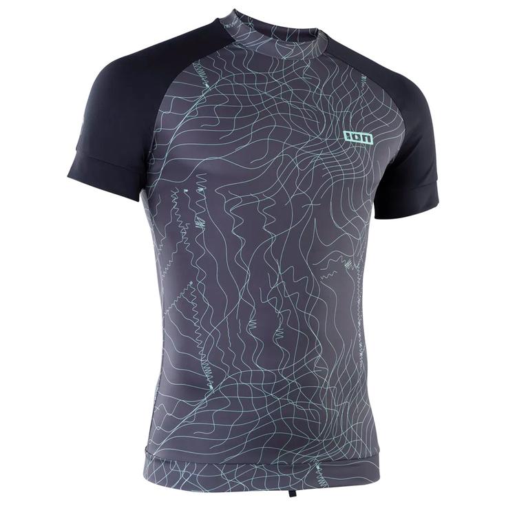 Ion Top Manches Courtes Rashguard Maze SS Distorted Grey Présentation