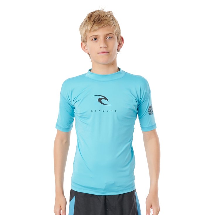 Rip Curl Top Manches Courtes Top Lycra Junior Corpo S/SL - Blue Dos