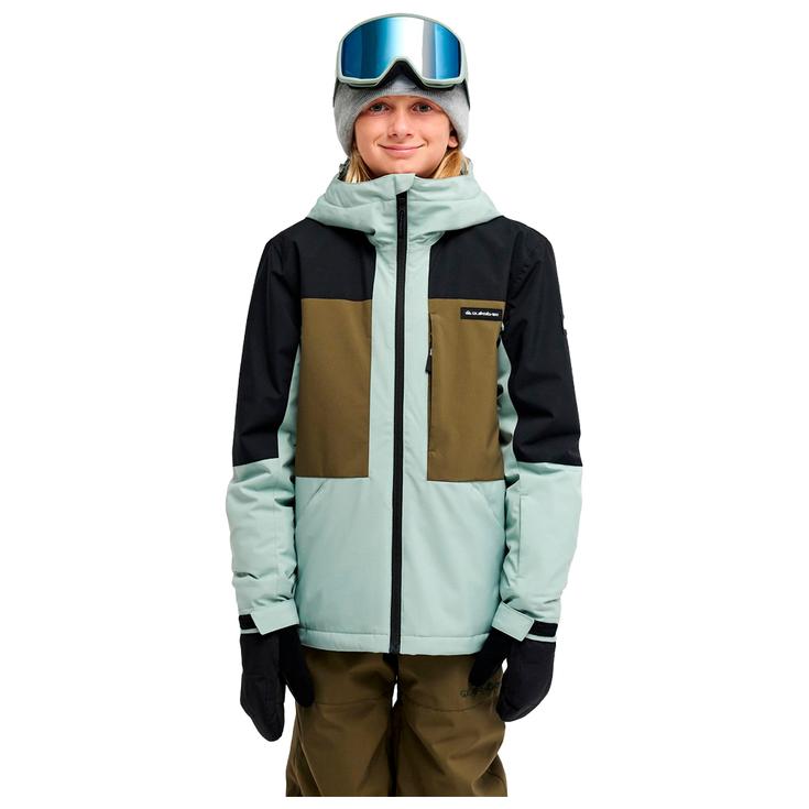 Quiksilver Blouson Ski Forever 20K Youth Iceberg Green Présentation