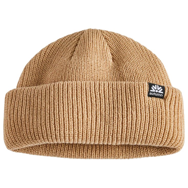 Autumn Bonnet Double Roll Beanie Khaki Présentation