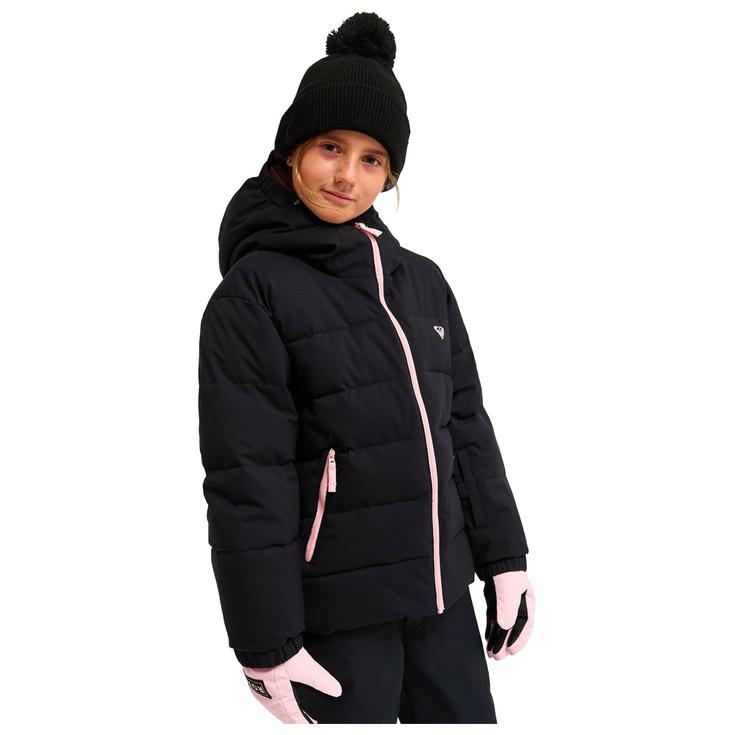 Roxy Blouson Ski Snowyhill Puffy Girl True Black Présentation