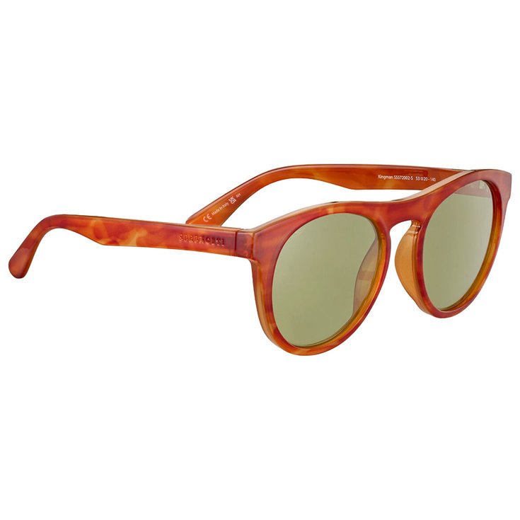 Serengeti Lunettes de soleil Kingman Shiny Milky Vintage Tortoise Saturn 555nm Présentation