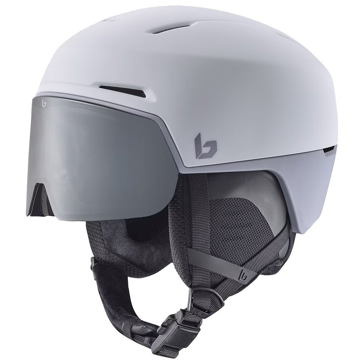 Bollé Casque visière X-Fusion White Lilac Matte Photochromic Silver Présentation